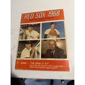 1968 Red Sox Yearbook Yaz('67 MVP/Triple Crown)‎ Conigliaro Lonborg Scott Howard